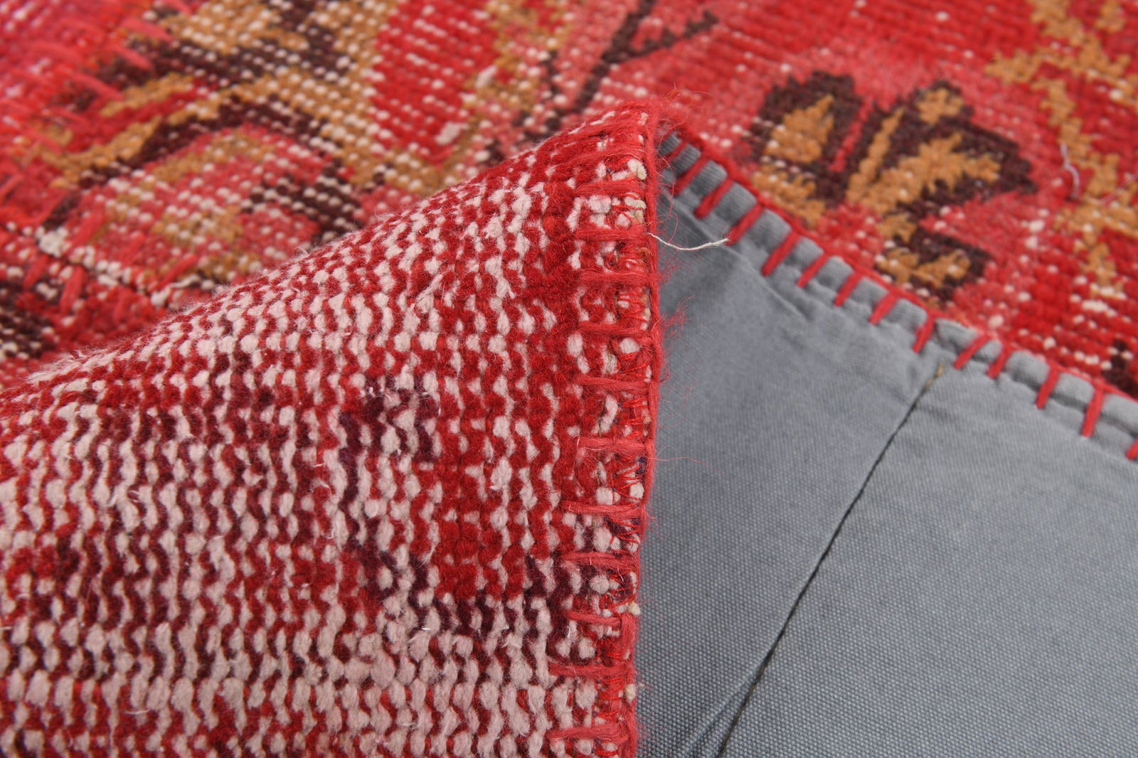 5'6'' x 7'10'' Handmade Vintage Wool Patchwork Rug - 508 - 14