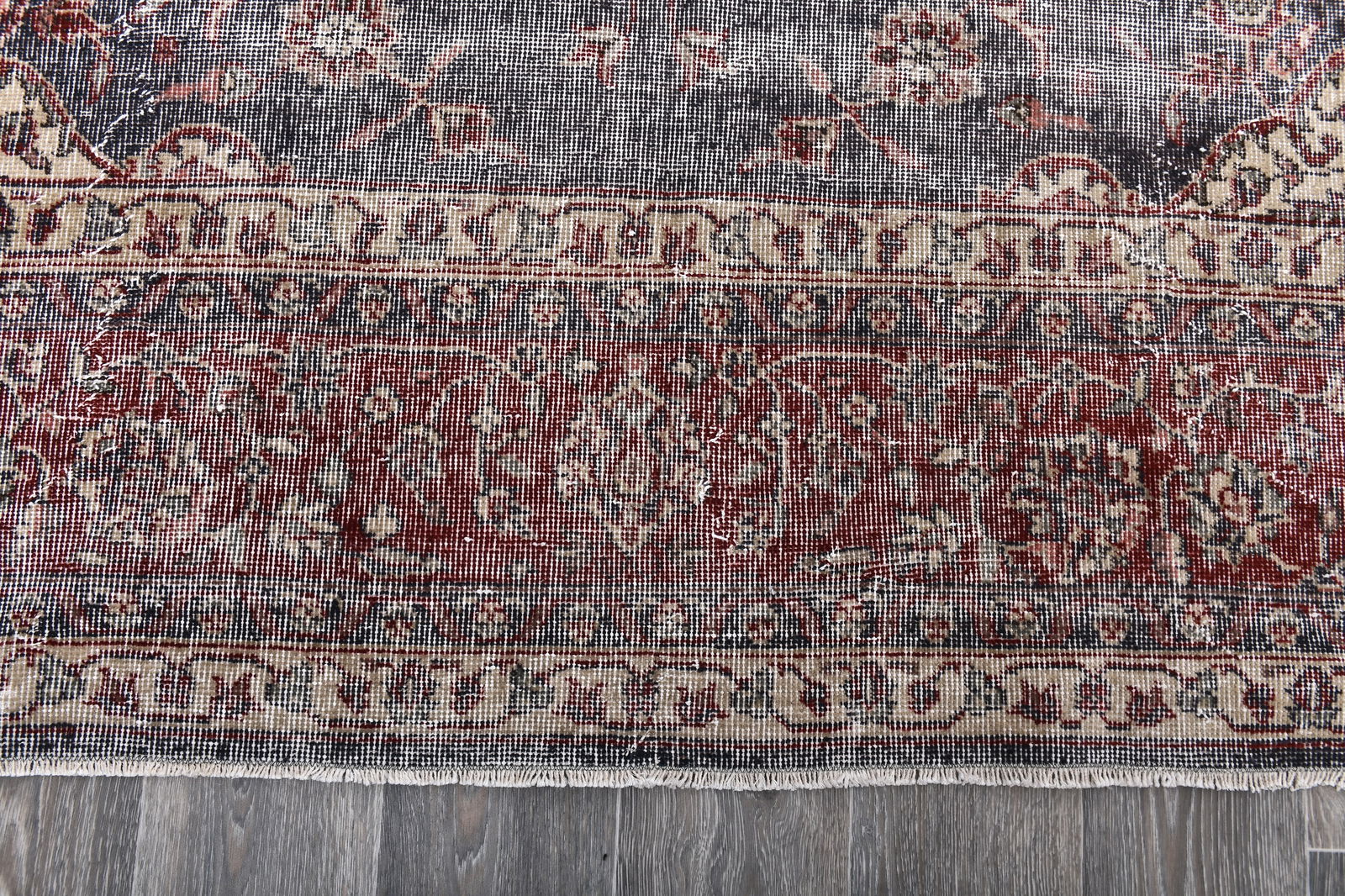8'11'' x 12'7'' Handmade Vintage Wool Rug - 243825 - 10