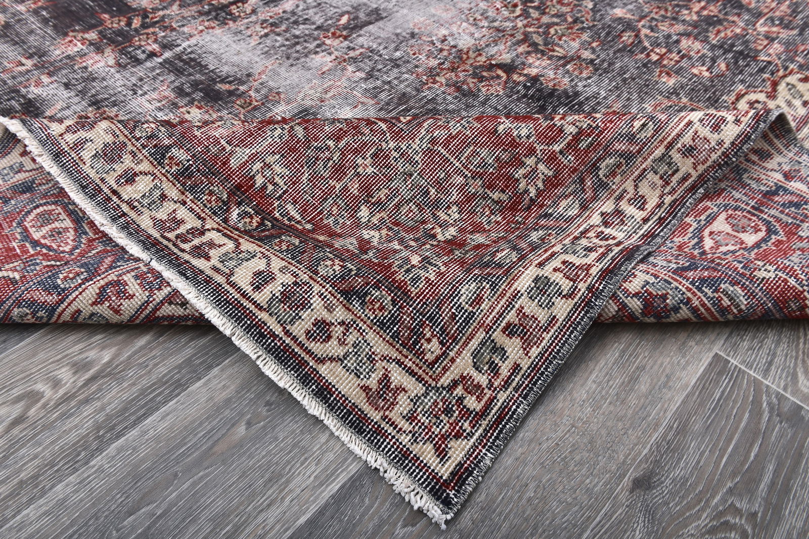 8'11'' x 12'7'' Handmade Vintage Wool Rug - 243825 - 13