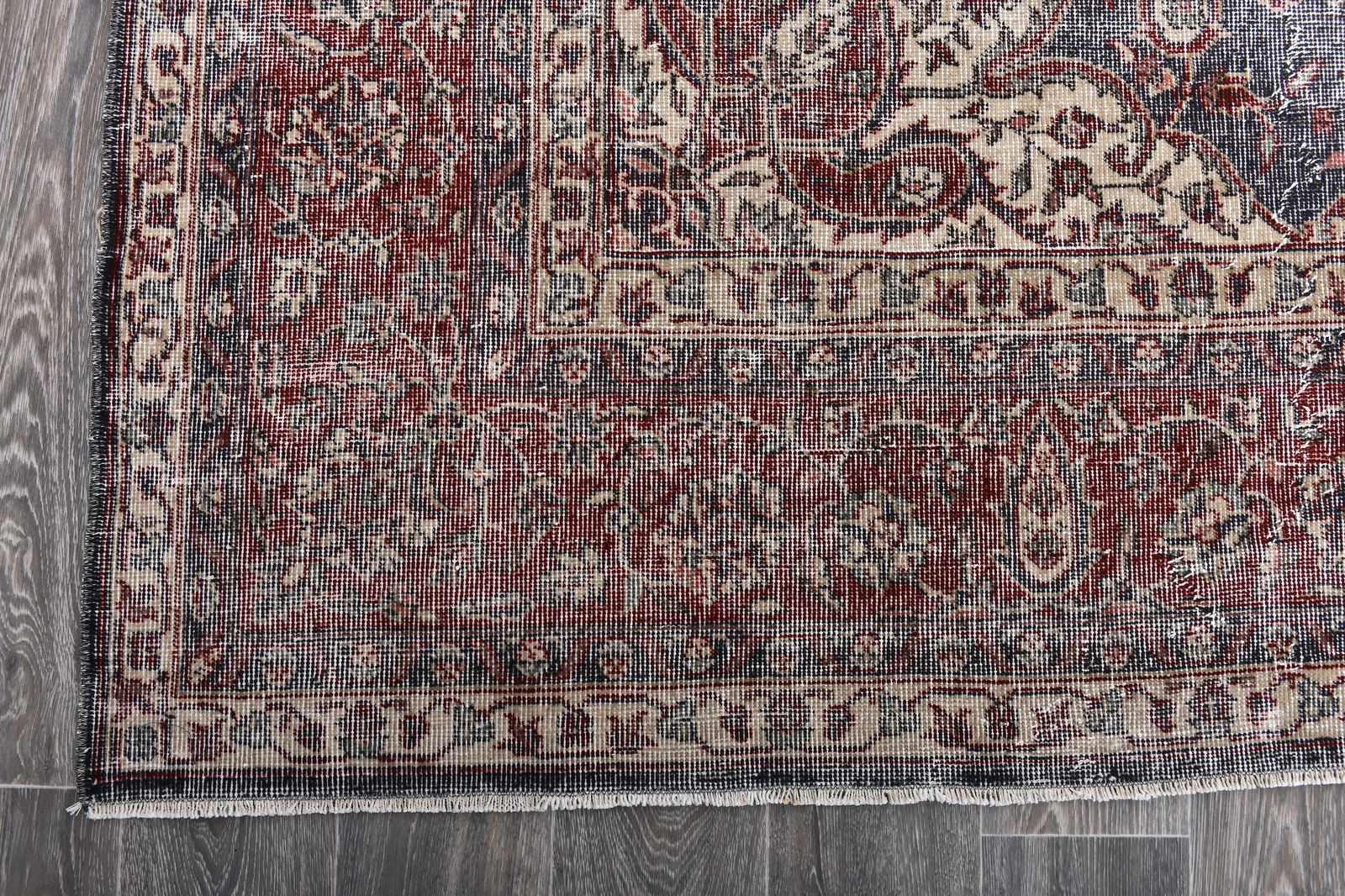 8'11'' x 12'7'' Handmade Vintage Wool Rug - 243825 - 9