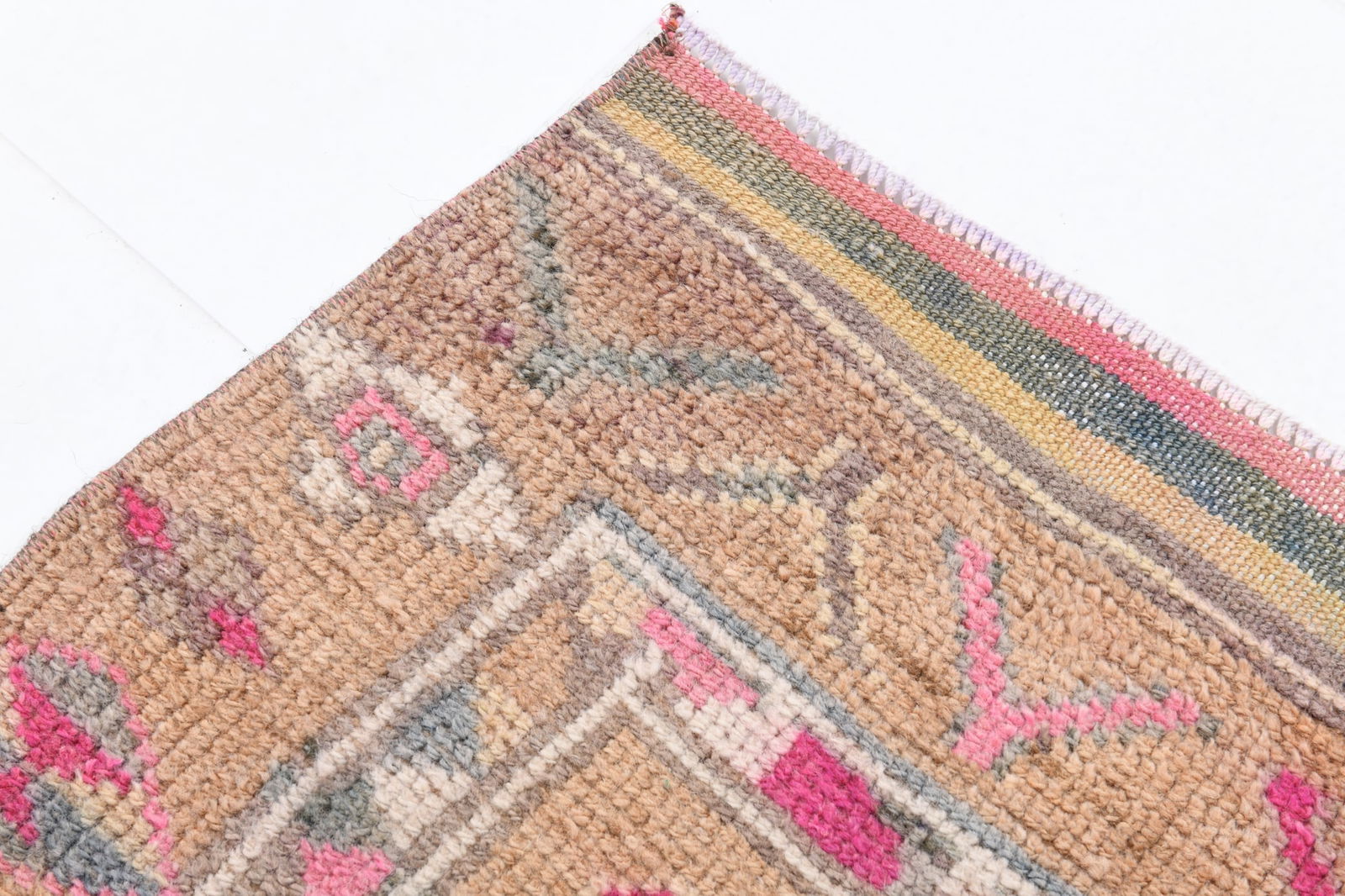 2'9'' x 11'10'' Handmade Vintage Wool Rug - 6970 - 13