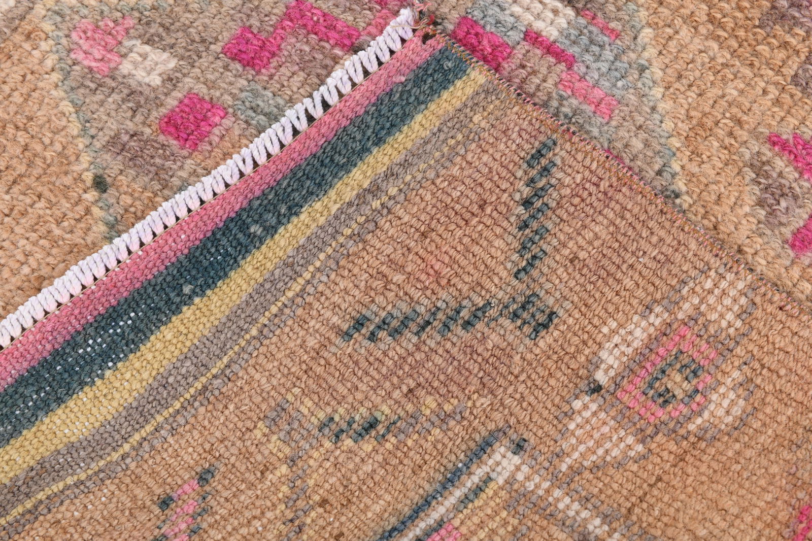 2'9'' x 11'10'' Handmade Vintage Wool Rug - 6970 - 17