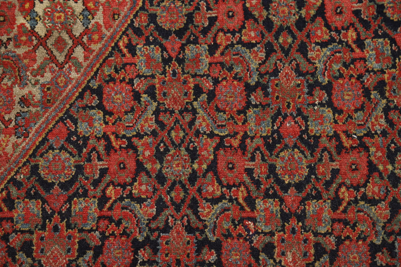 Pre-1900 Antique Vegetable Dye Signed Senneh Persian Rug 5x7 - 10