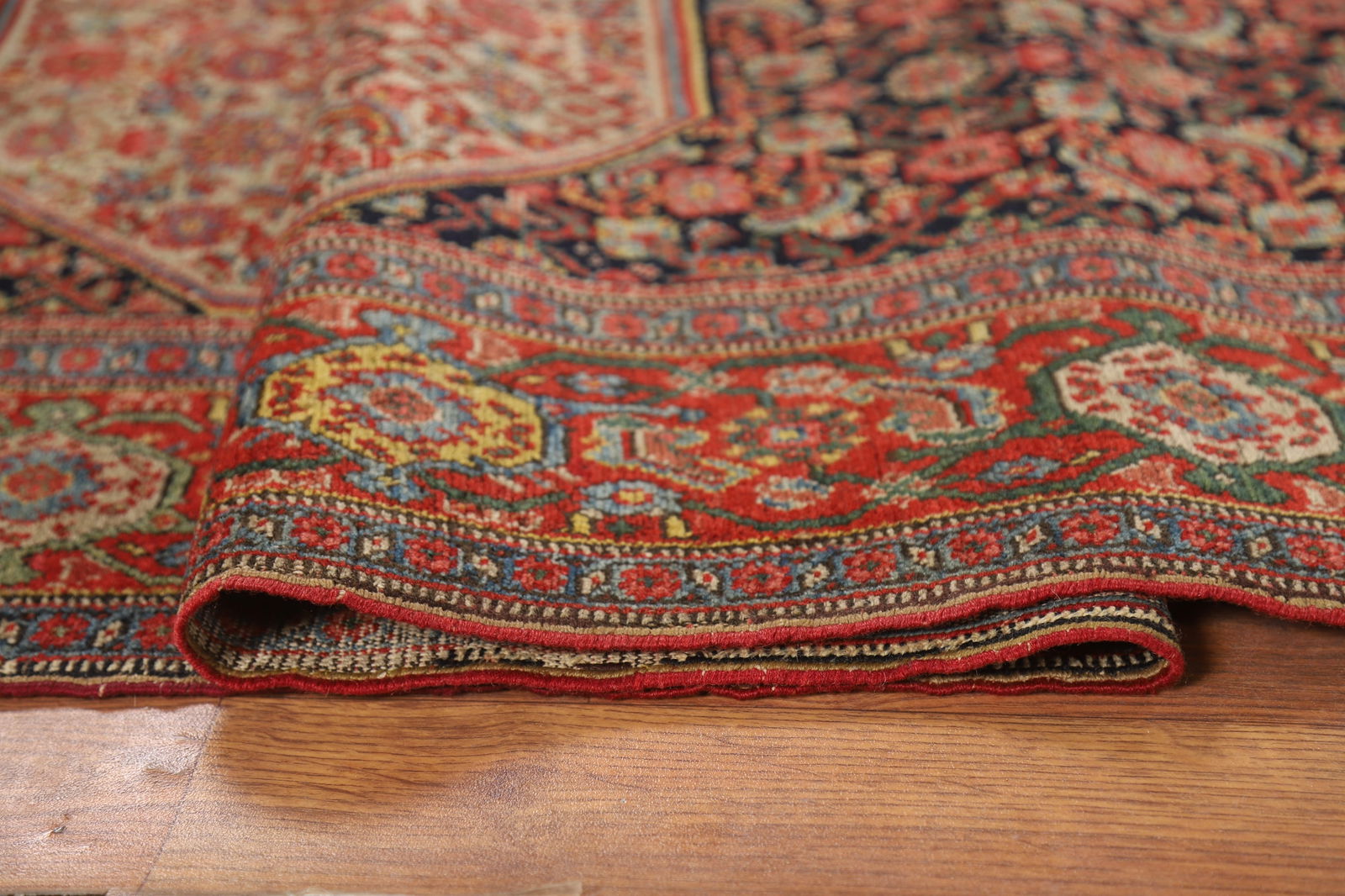 Pre-1900 Antique Vegetable Dye Signed Senneh Persian Rug 5x7 - 20
