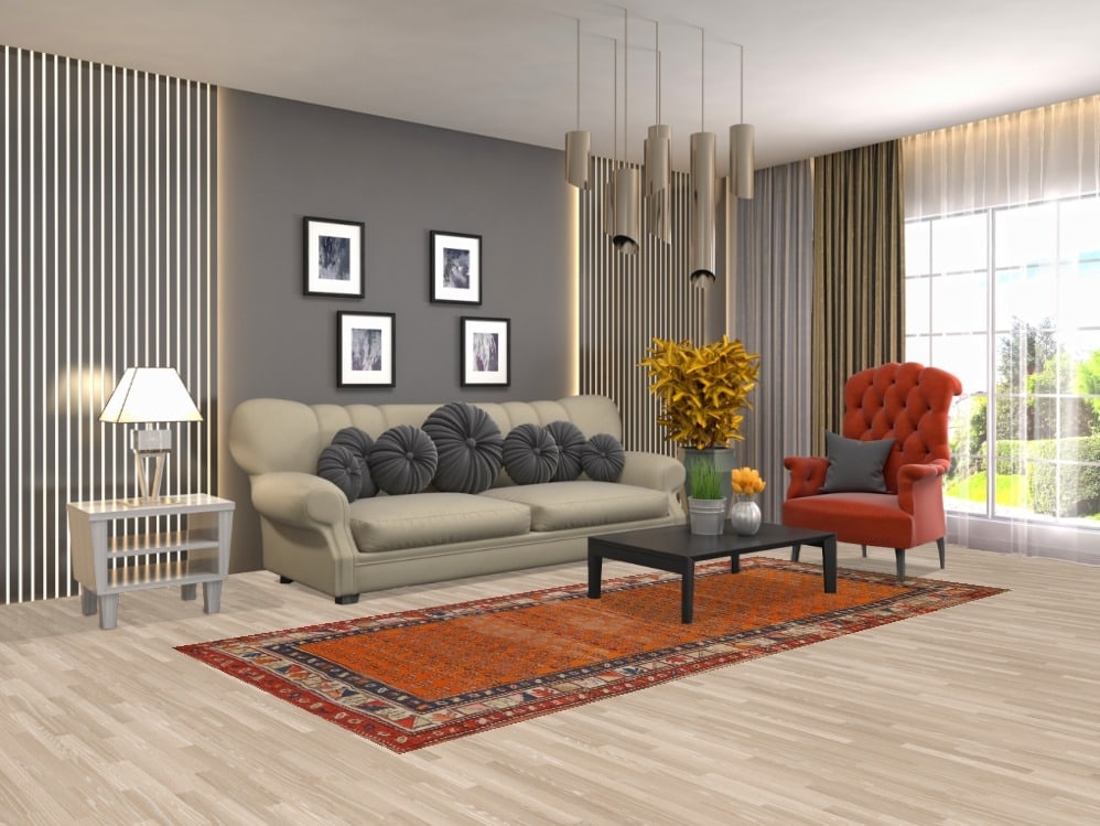 Pre-1900 Antique Caucasian Vegetable Dye Runner Rug 4x9 - 2