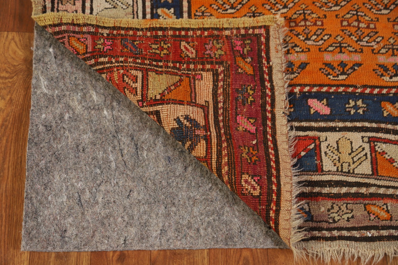 Pre-1900 Antique Caucasian Vegetable Dye Runner Rug 4x9 - 8