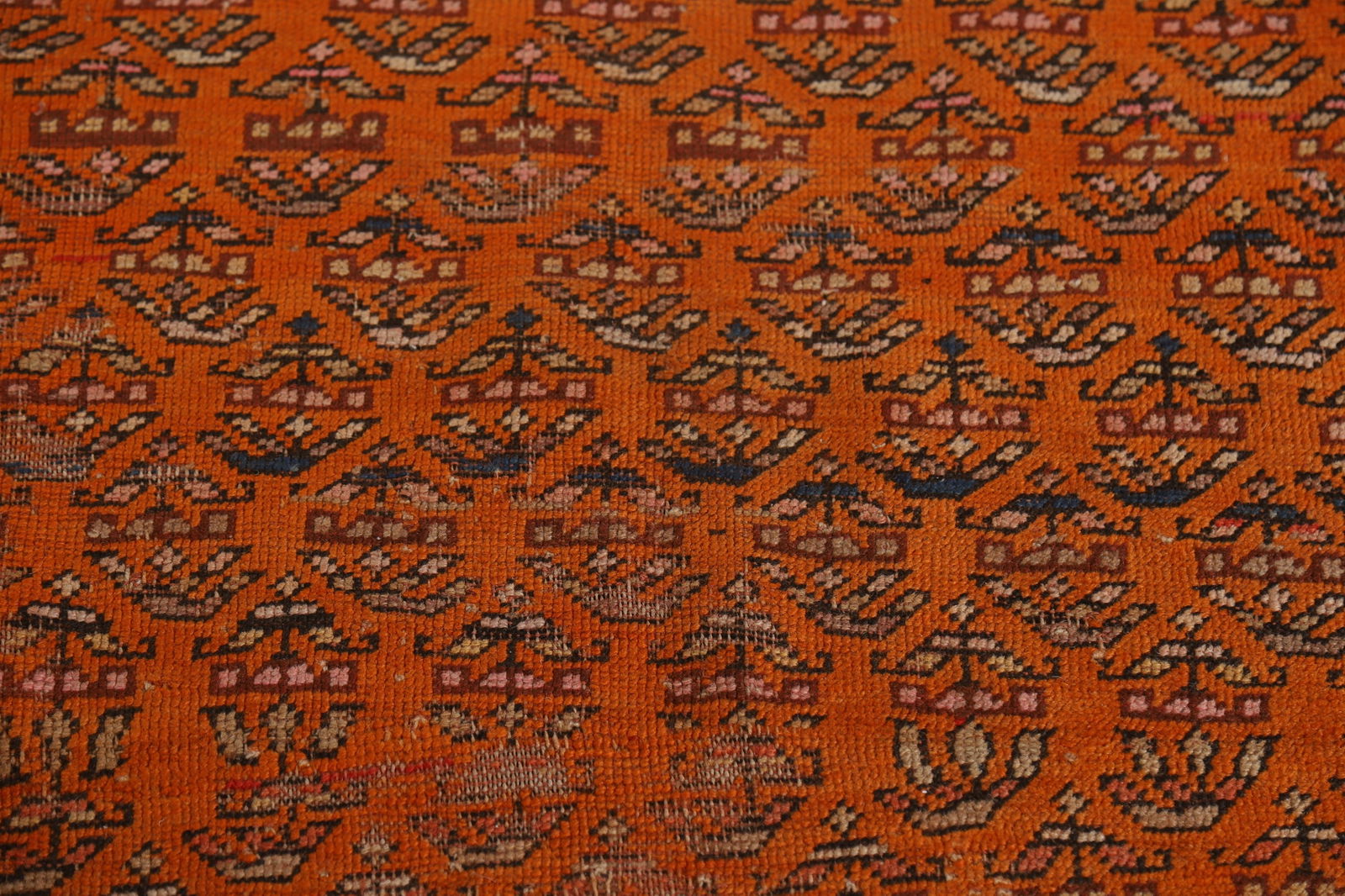 Pre-1900 Antique Caucasian Vegetable Dye Runner Rug 4x9 - 9