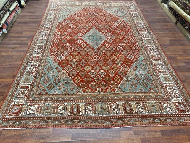 Antique Persian Joshaghan Rug-4994: Title:Antique Persian Joshaghan Rug-4994 Description:Beautiful antique Persian Joshaghan rug, from cenytal Persia, size 7 ft by 10 ft. 5 inches, circa 1930, excellent condition with a nice even pile t