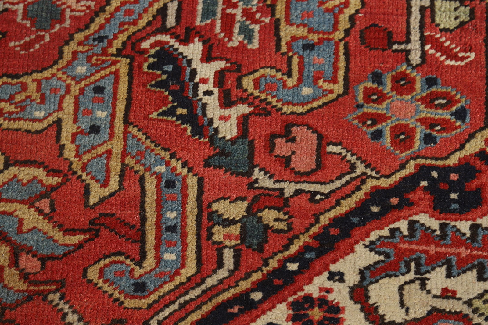 Antique Vegetable Dye Heriz Serapi Persian Area Rug 10x12 - 10