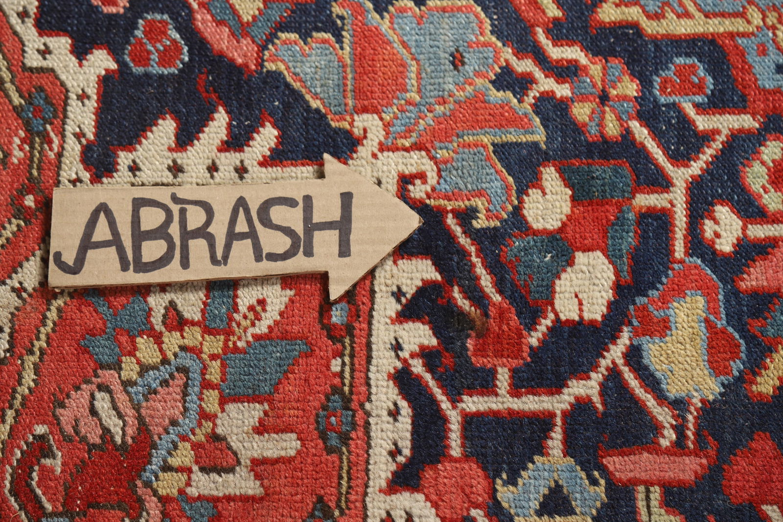 Antique Vegetable Dye Heriz Serapi Persian Area Rug 10x12 - 13