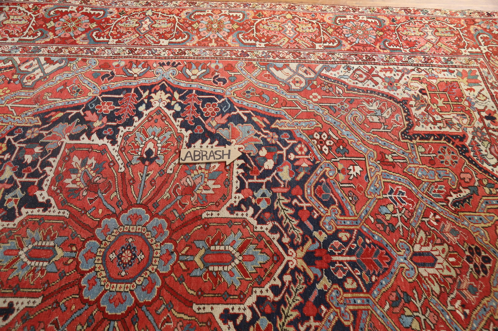 Antique Vegetable Dye Heriz Serapi Persian Area Rug 10x12 - 14