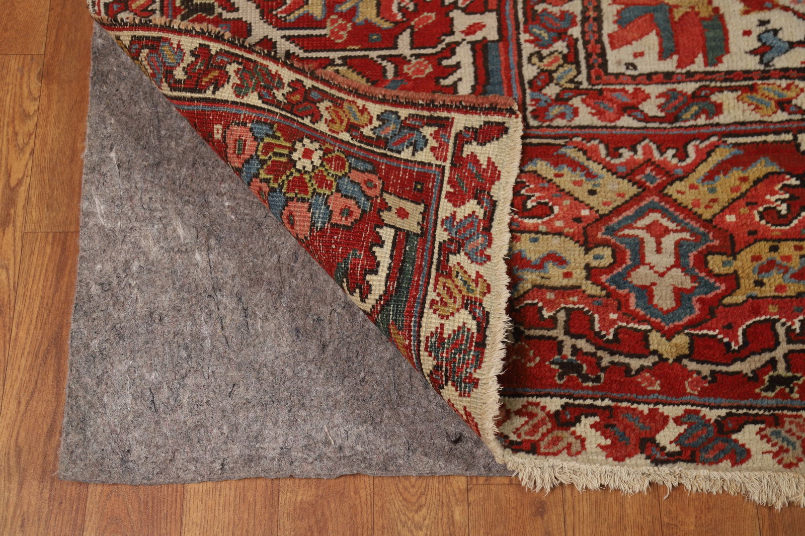 Antique Vegetable Dye Heriz Serapi Persian Area Rug 10x12 - 8