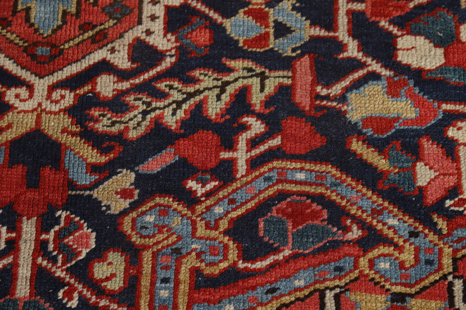 Antique Vegetable Dye Heriz Serapi Persian Area Rug 10x12 - 9