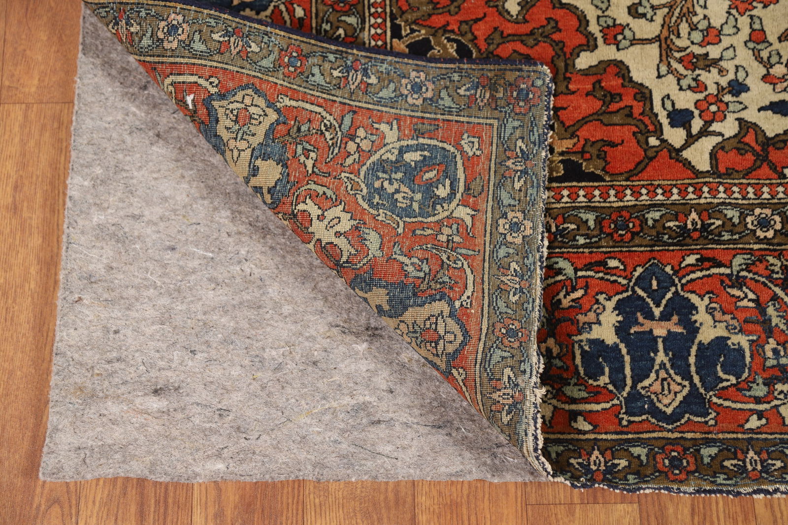 Pre-1900 Antique Vegetable Dye Sarouk Farahan Persian Rug 4x7 - 8