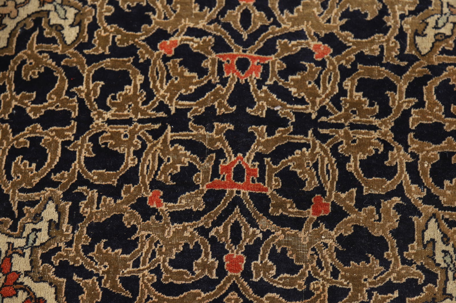 Pre-1900 Antique Vegetable Dye Sarouk Farahan Persian Rug 4x7 - 9