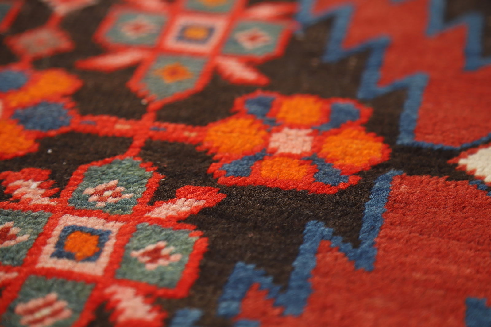 Pre-1900 Antique Kazak Vegetable Dye Runner Rug 3x12 - 11