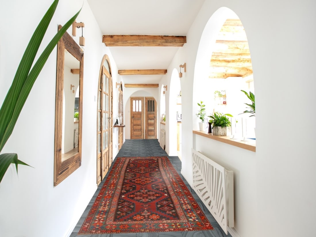 Pre-1900 Antique Kazak Vegetable Dye Runner Rug 3x12 - 2