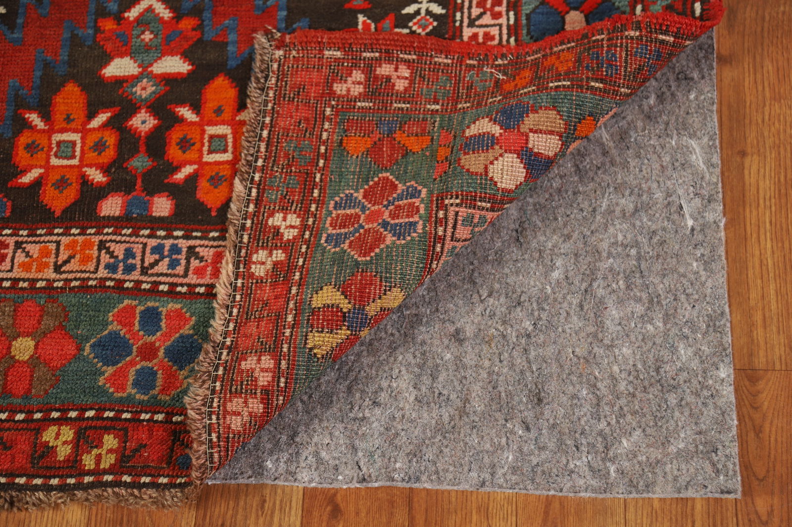 Pre-1900 Antique Kazak Vegetable Dye Runner Rug 3x12 - 7