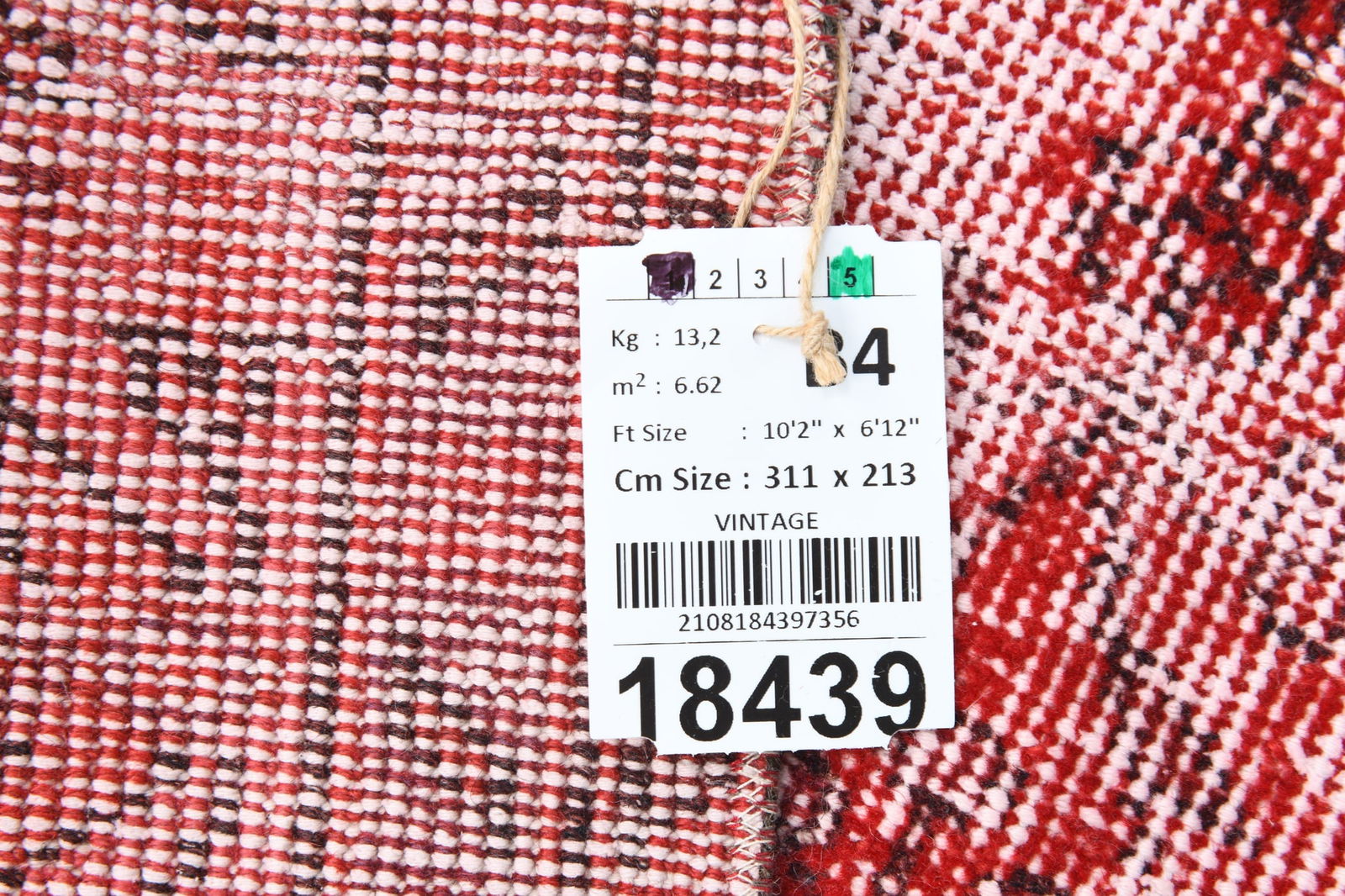 6'11'' x 10'2'' Turkish Vintage Runner Rug - 18439 - 18