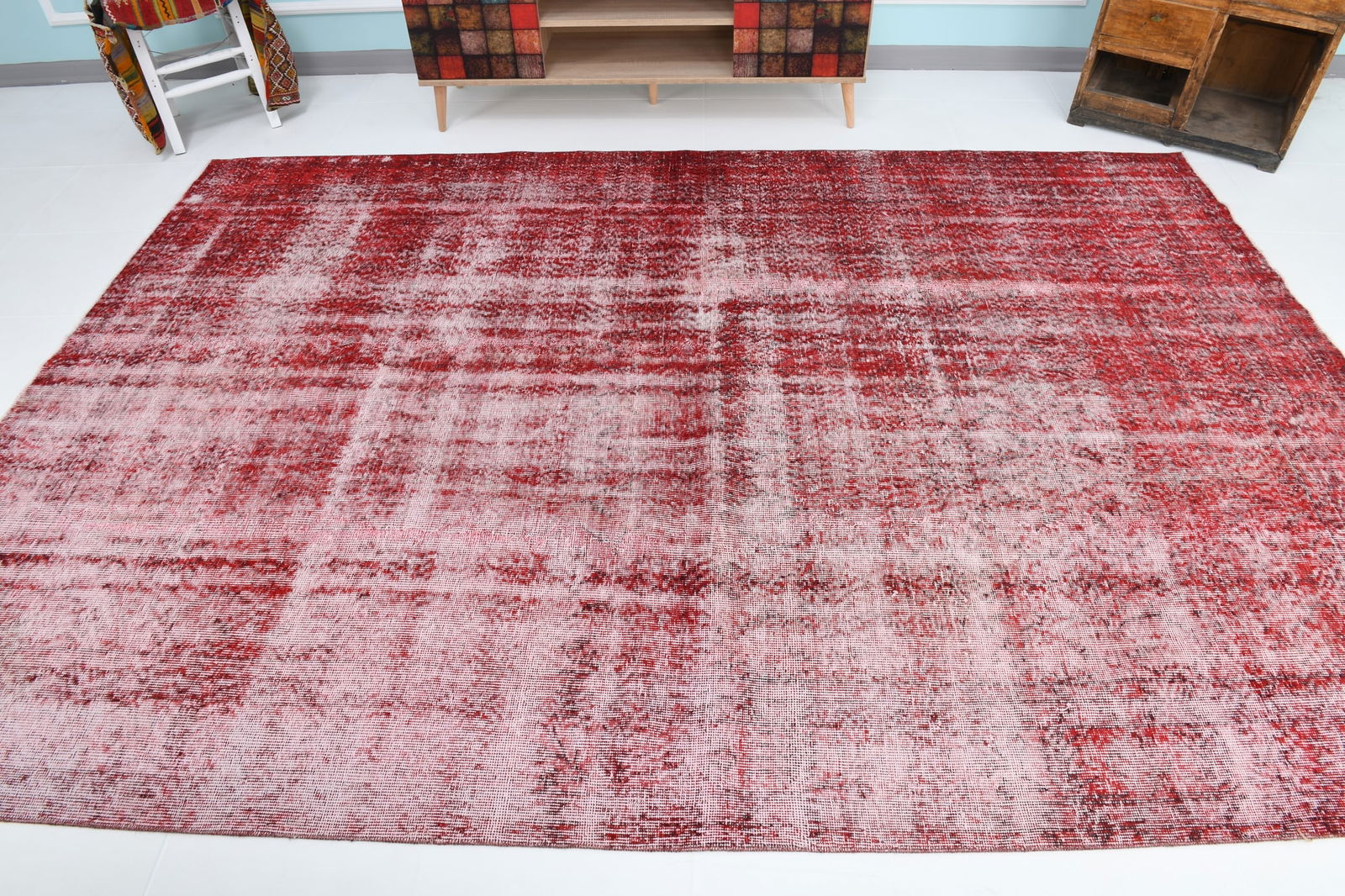 6'11'' x 10'2'' Turkish Vintage Runner Rug - 18439 - 2