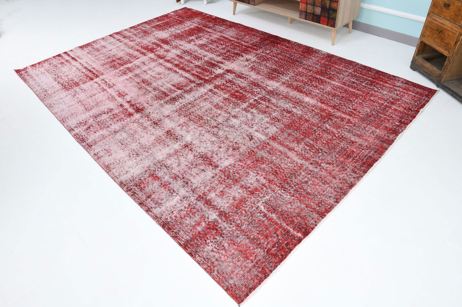 6'11'' x 10'2'' Turkish Vintage Runner Rug - 18439 - 4