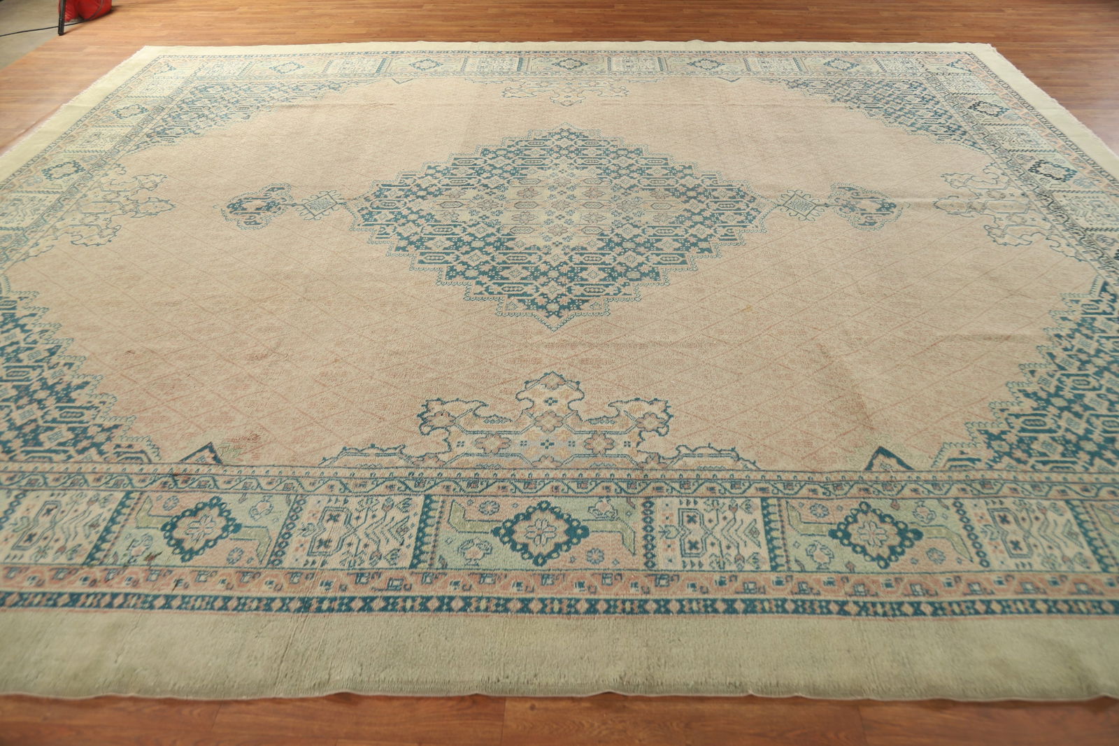 Antique Vegetable Dye Tabriz Persian Large Rug 10x13 - 16