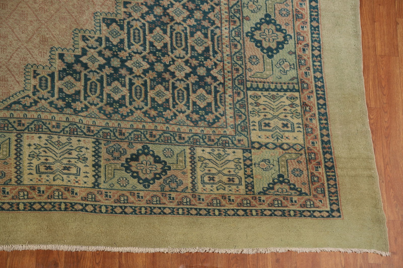 Antique Vegetable Dye Tabriz Persian Large Rug 10x13 - 5