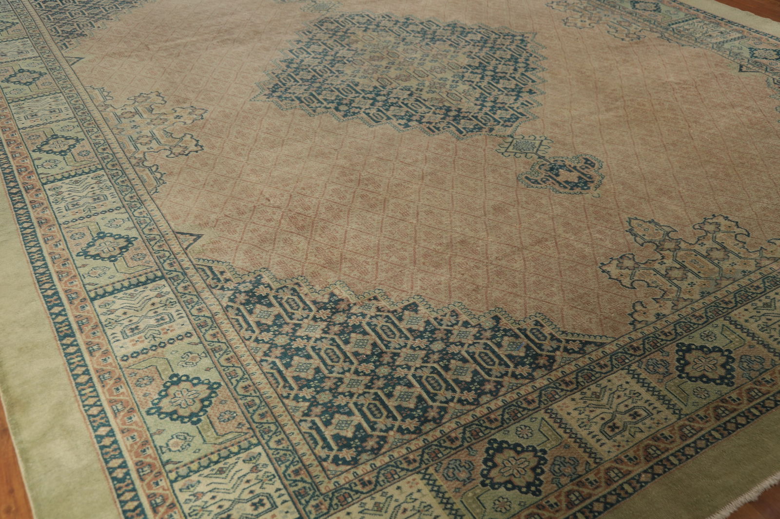 Antique Vegetable Dye Tabriz Persian Large Rug 10x13 - 7