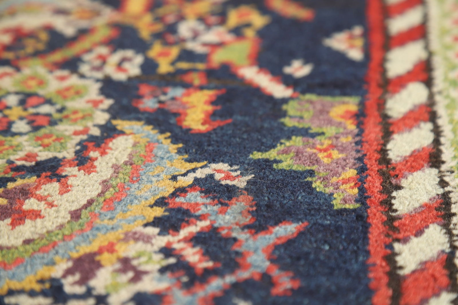 Pre-1900 Antique Vegetable Dye Malayer Persian Runner Rug 3x13 - 10