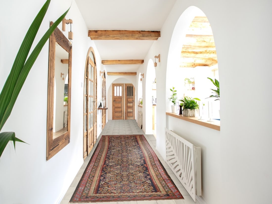 Pre-1900 Antique Vegetable Dye Malayer Persian Runner Rug 3x13 - 2