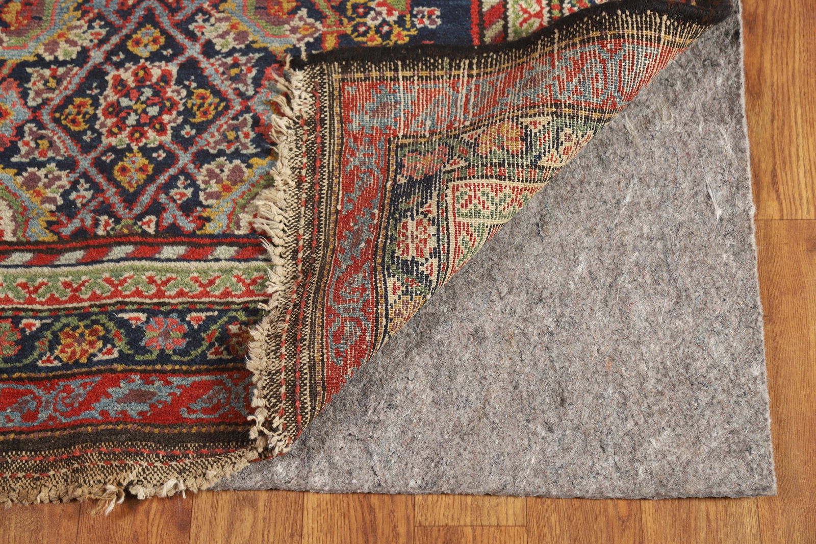 Pre-1900 Antique Vegetable Dye Malayer Persian Runner Rug 3x13 - 8