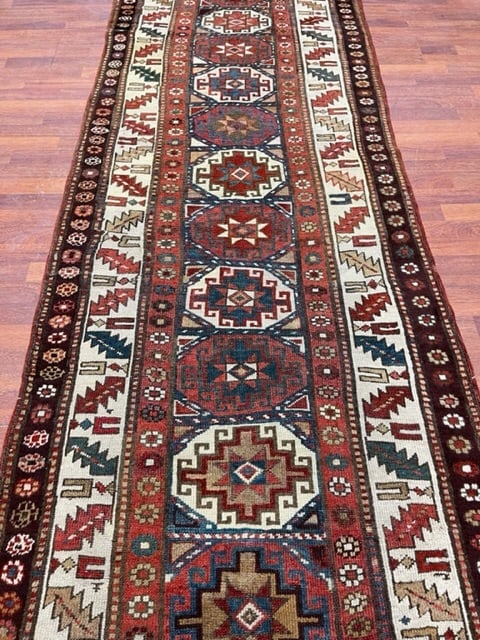 Antique Caucasian Runner-5252 - 3