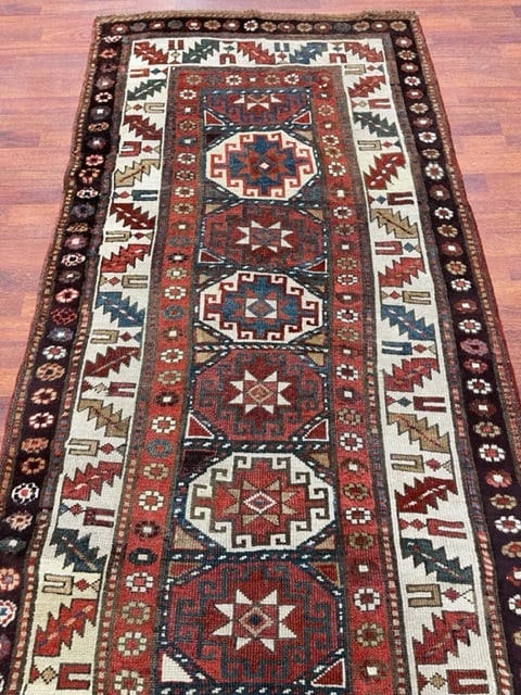 Antique Caucasian Runner-5252 - 4