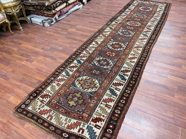 Antique Caucasian Runner-5252 - 6
