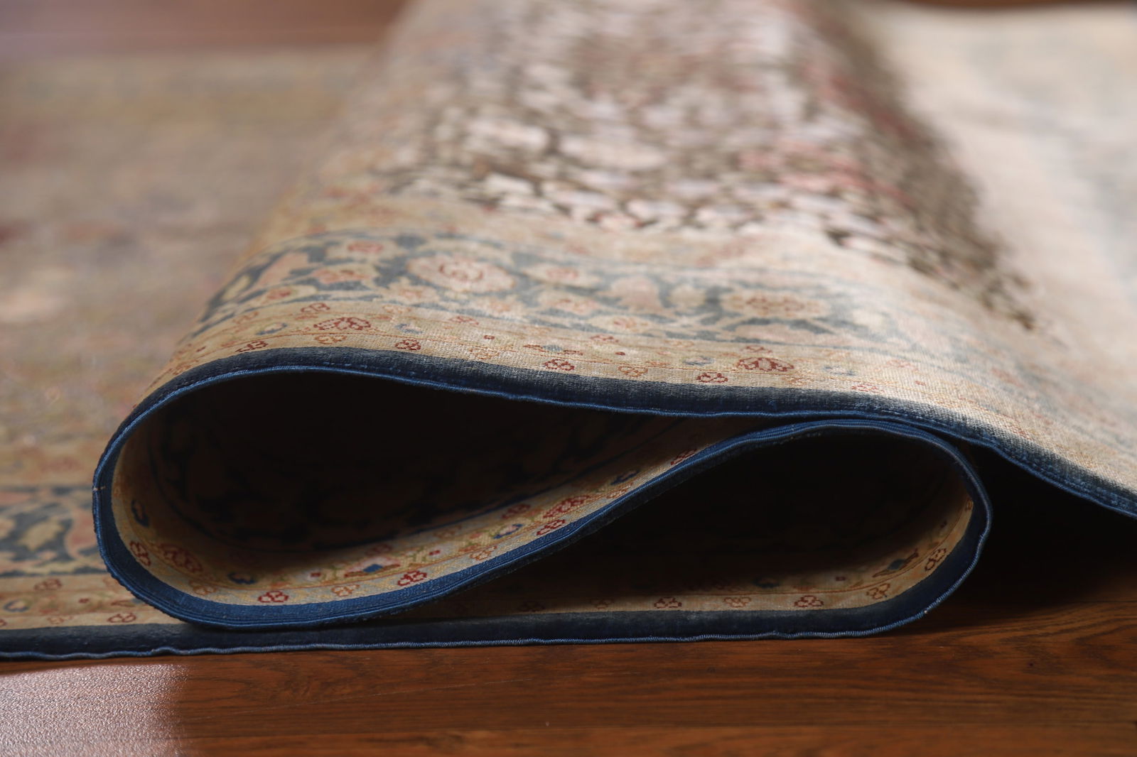 Pre-1900 Antique Silk/ Silver Qum Vegetable Dye Persian Rug 4x6 - 12