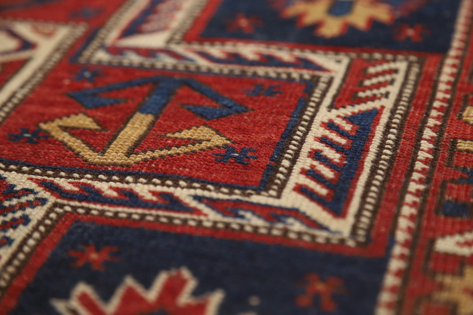 Pre-1900 Antique Vegetable Dye Kazak Oriental Rug 4x7 - 10