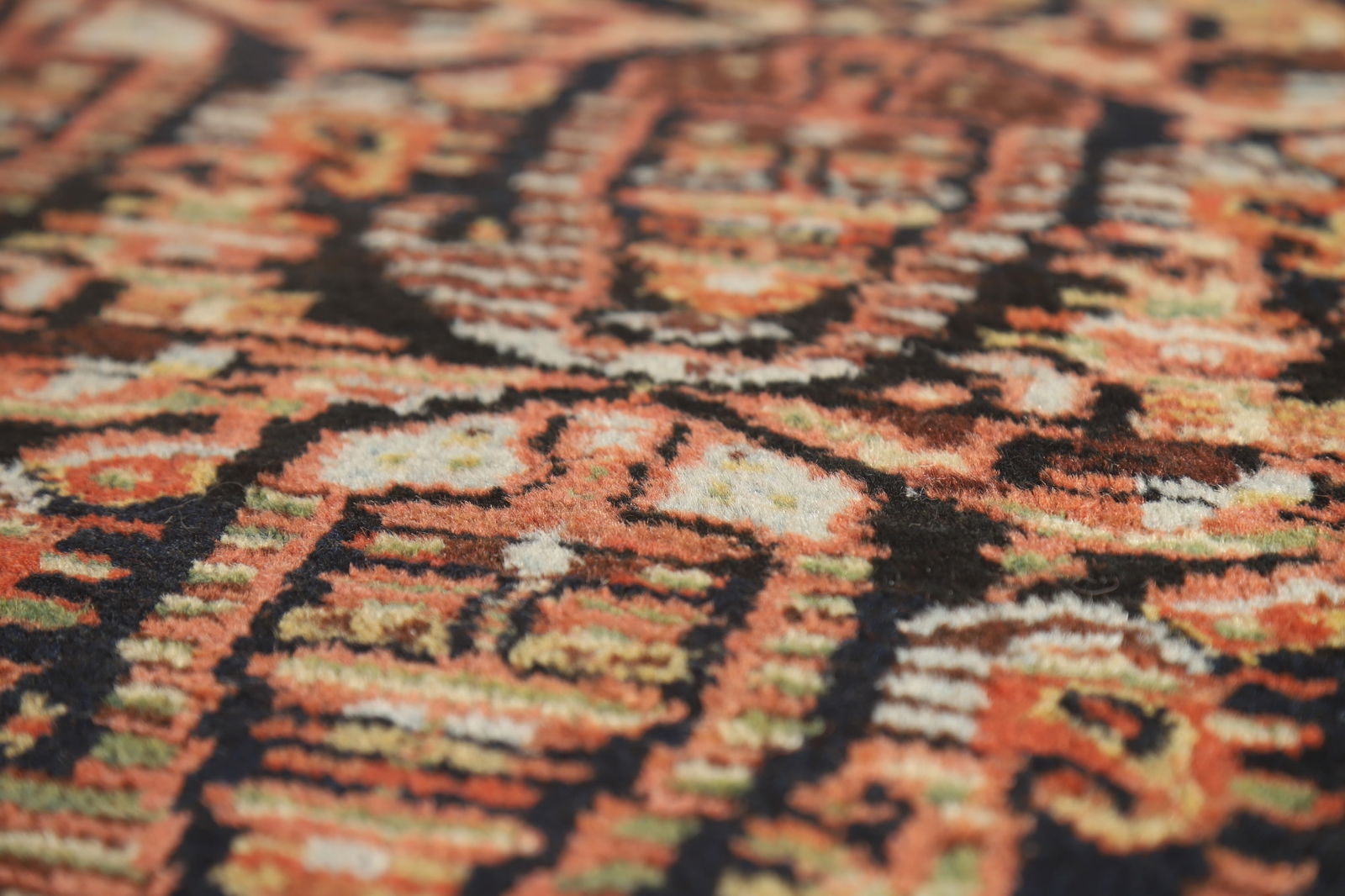 Pre-1900 Antique Senneh Vegetable Dye Persian Rug 5x16 - 12