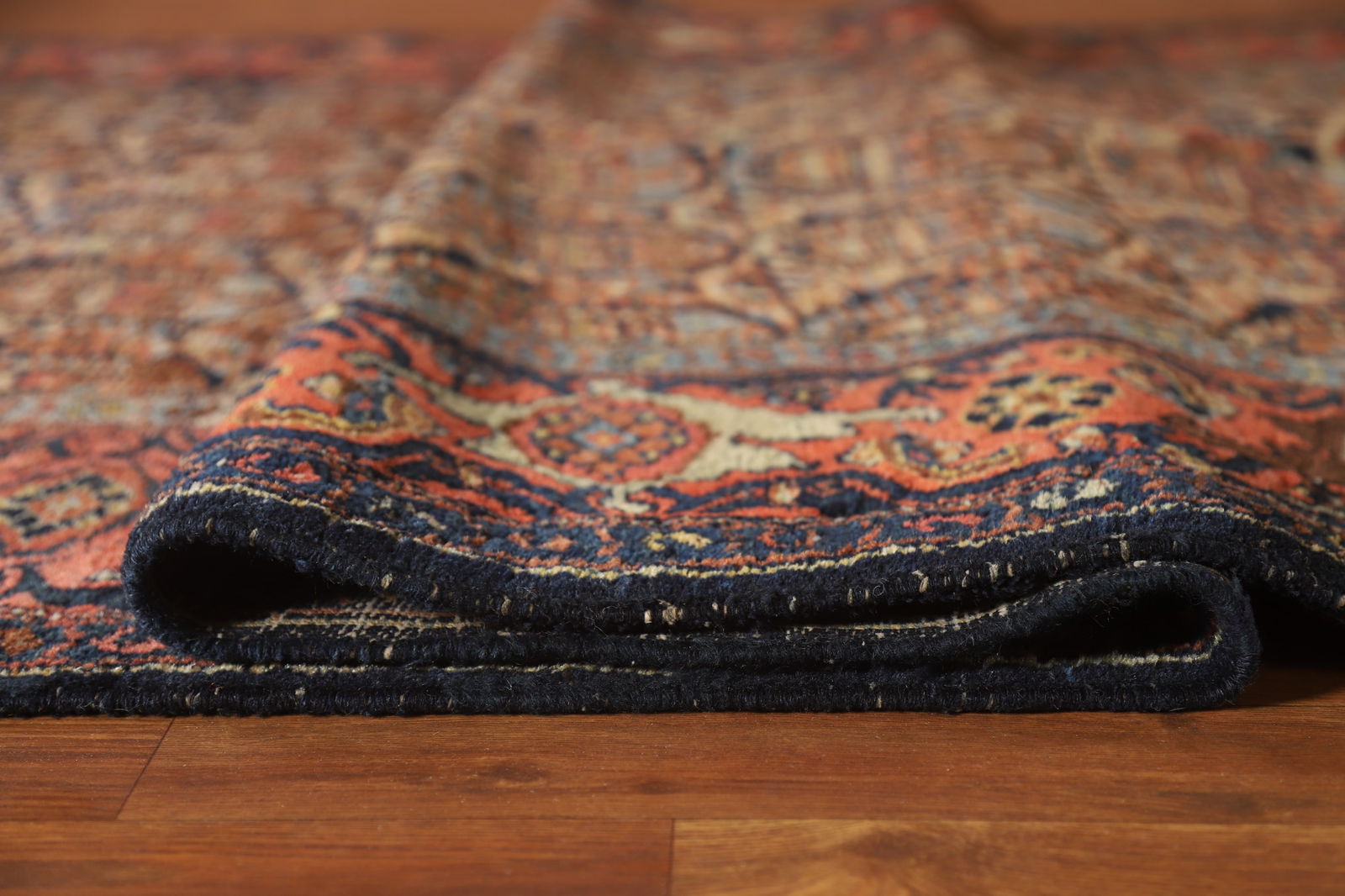 Pre-1900 Antique Senneh Vegetable Dye Persian Rug 5x16 - 13