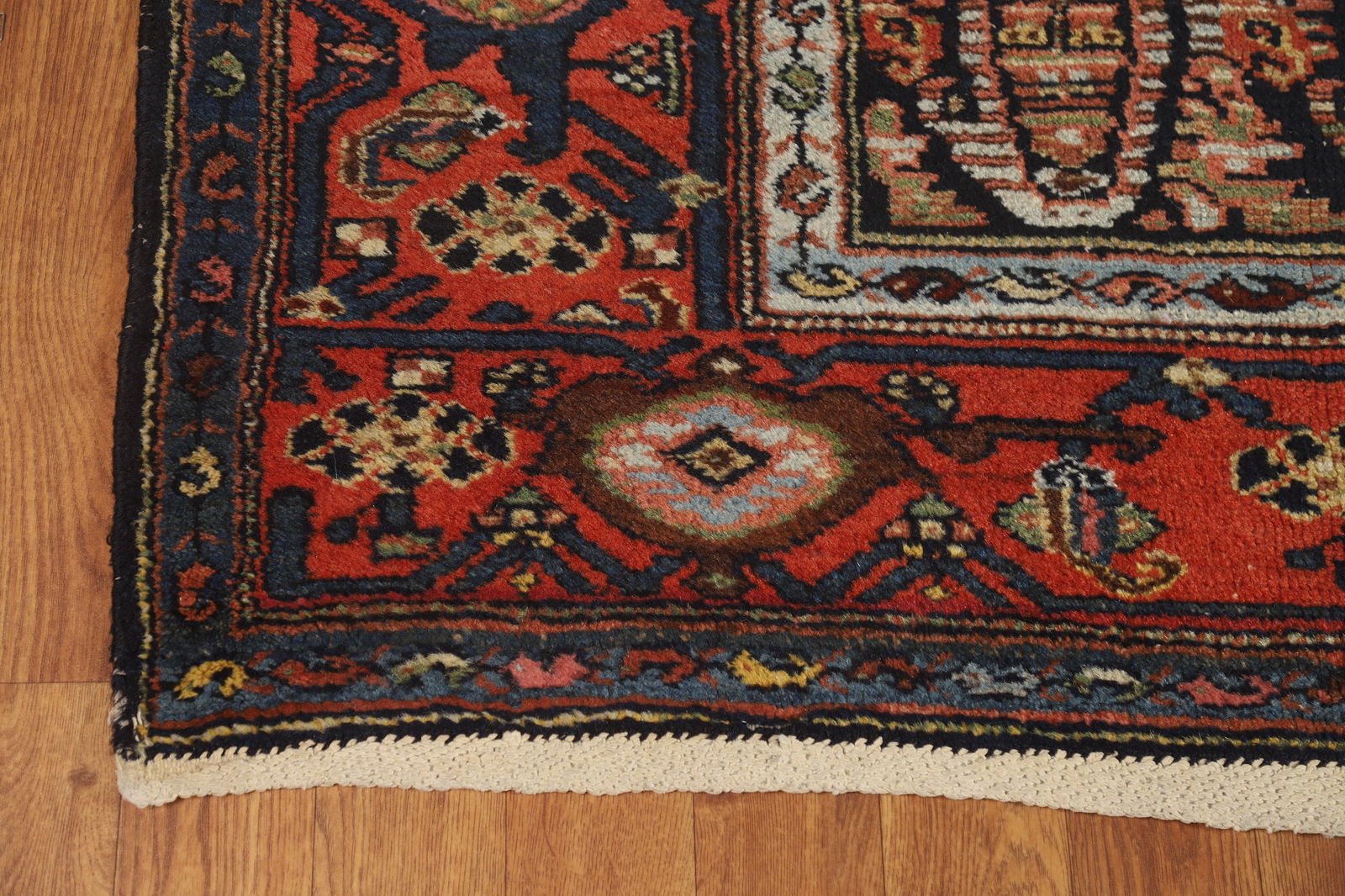 Pre-1900 Antique Senneh Vegetable Dye Persian Rug 5x16 - 5