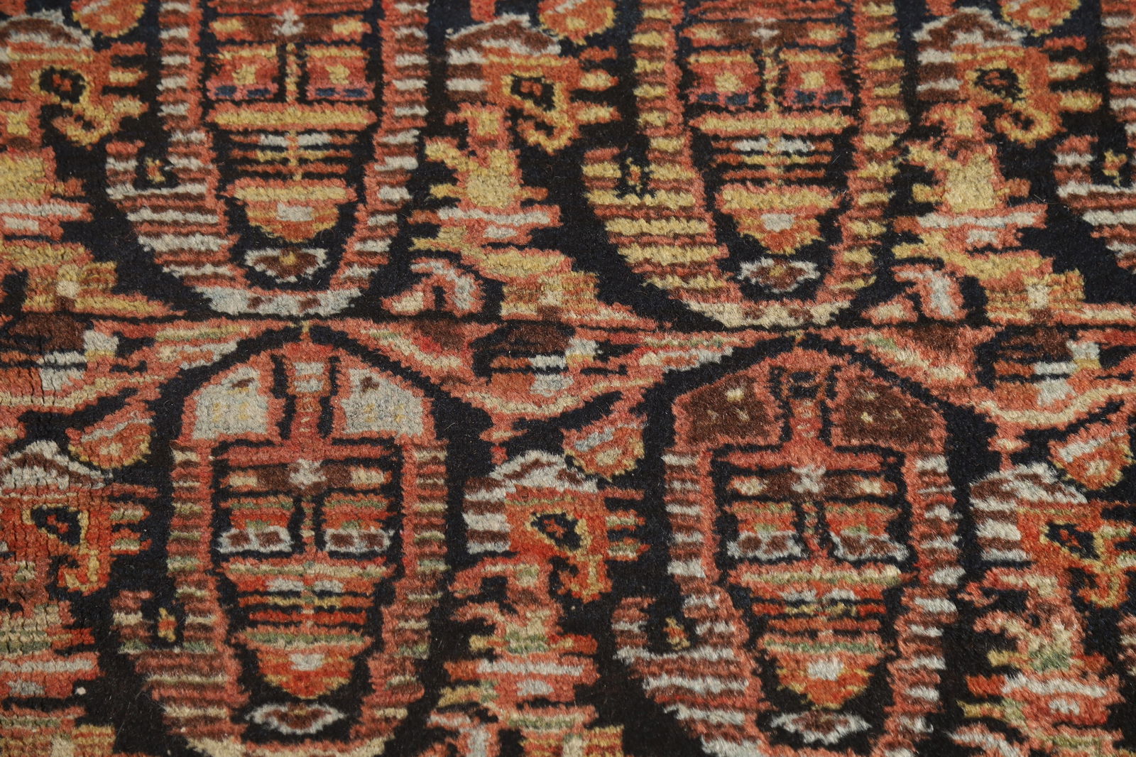 Pre-1900 Antique Senneh Vegetable Dye Persian Rug 5x16 - 9