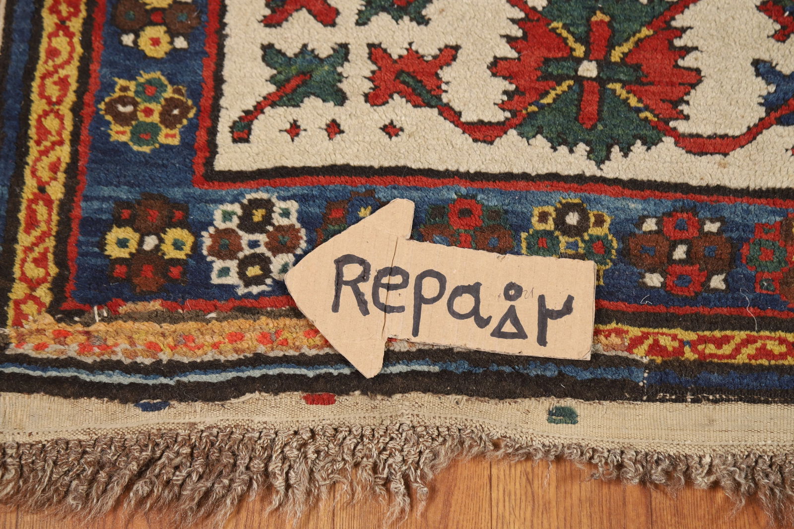 Pre-1900 Antique Vegetable Dye Kazak Persian Runner Rug 4x9 - 15