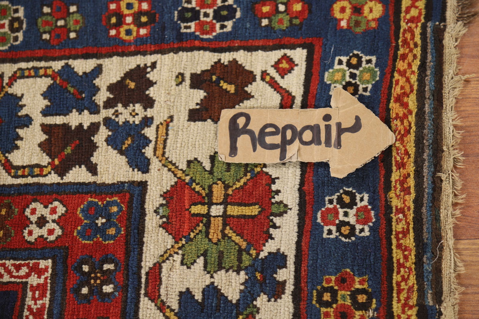 Pre-1900 Antique Vegetable Dye Kazak Persian Runner Rug 4x9 - 17