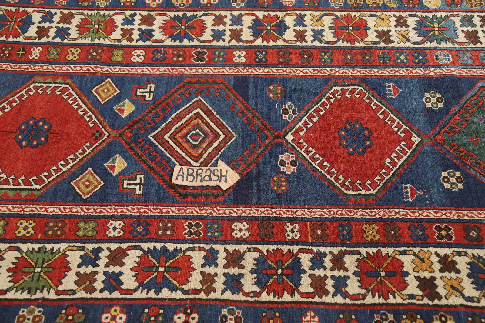 Pre-1900 Antique Vegetable Dye Kazak Persian Runner Rug 4x9 - 20