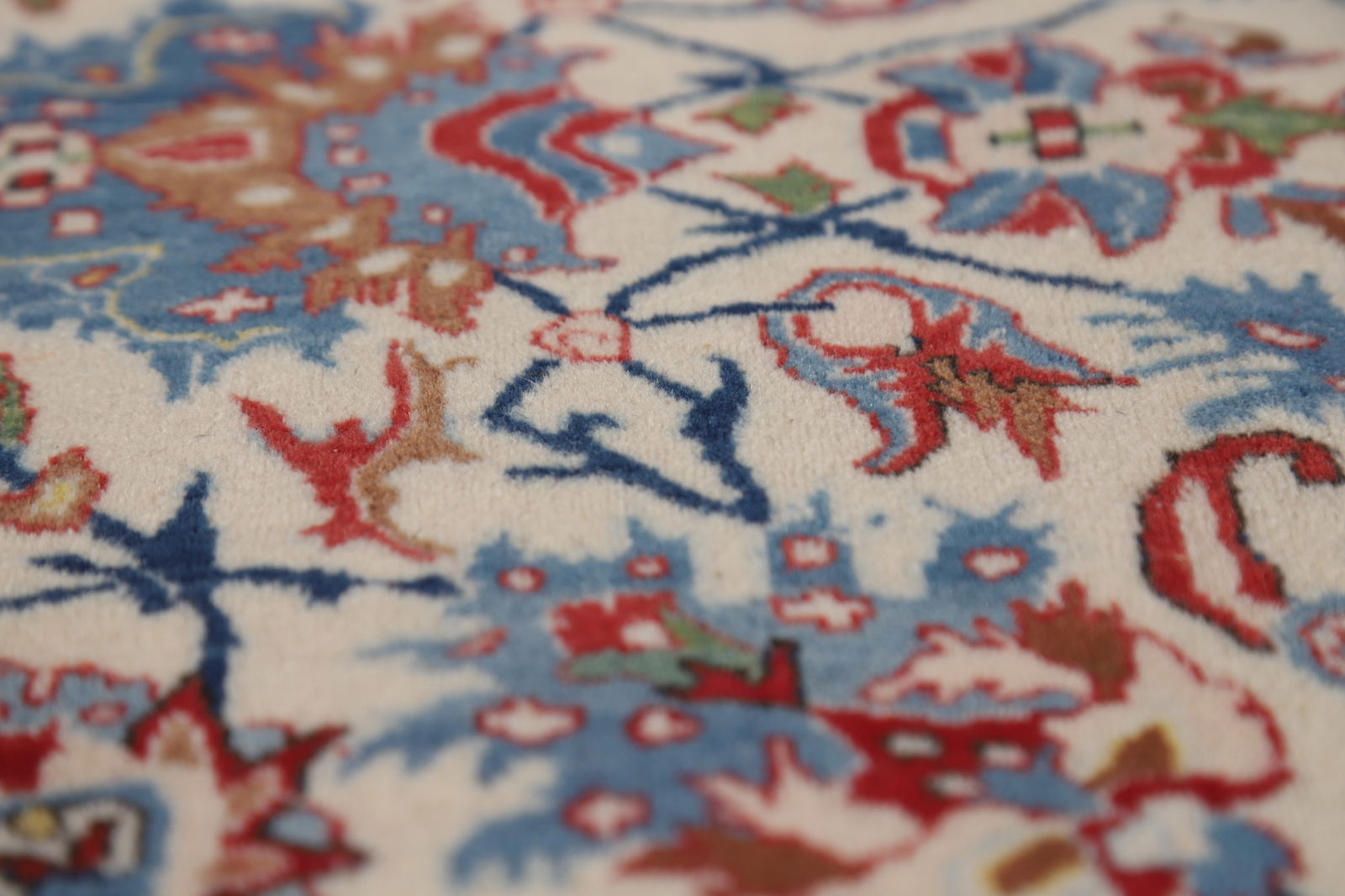 Antique Vegetable Dye Nain Toodeshk Persian Area Rug 7x11 - 11