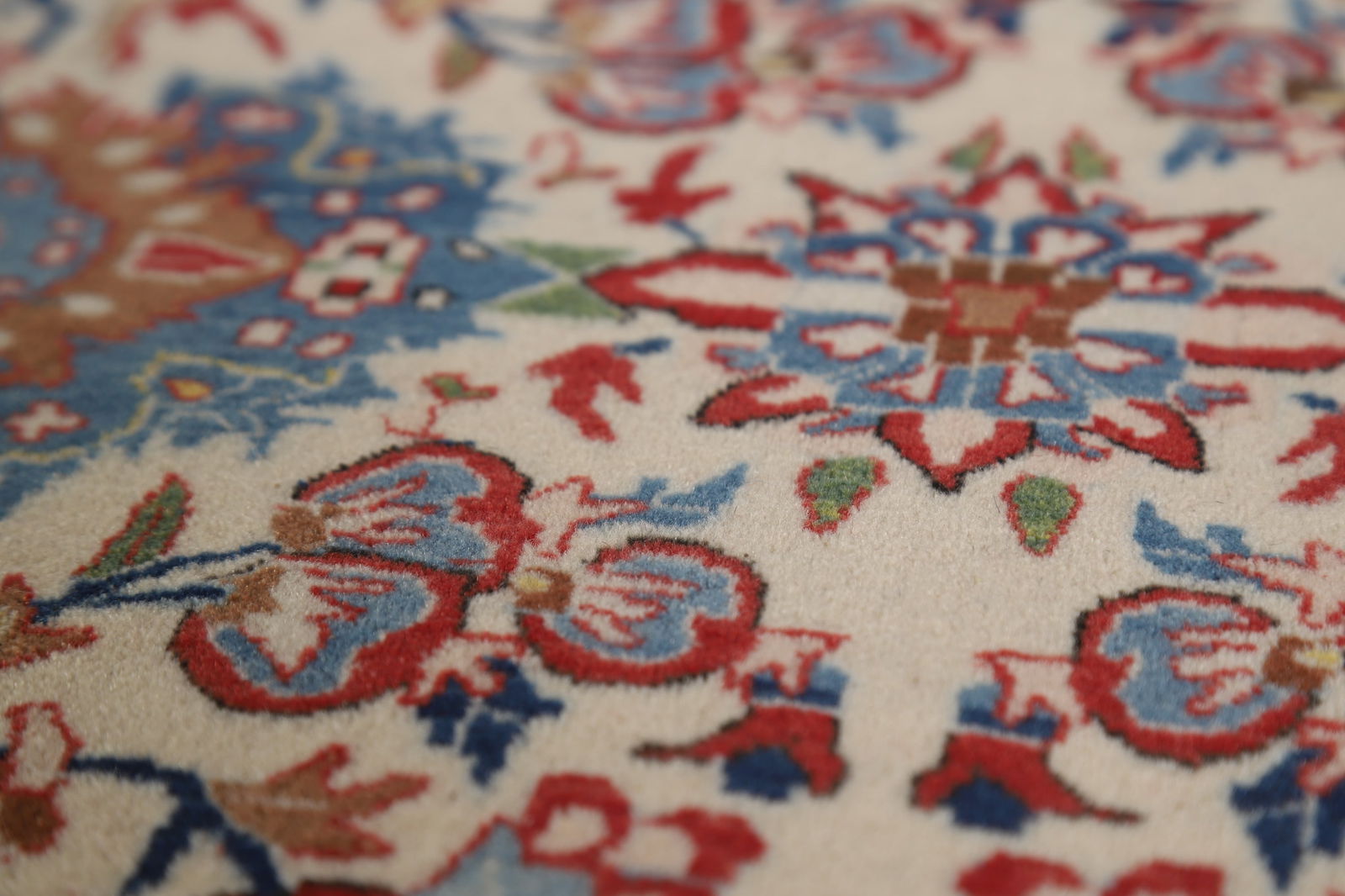 Antique Vegetable Dye Nain Toodeshk Persian Area Rug 7x11 - 12