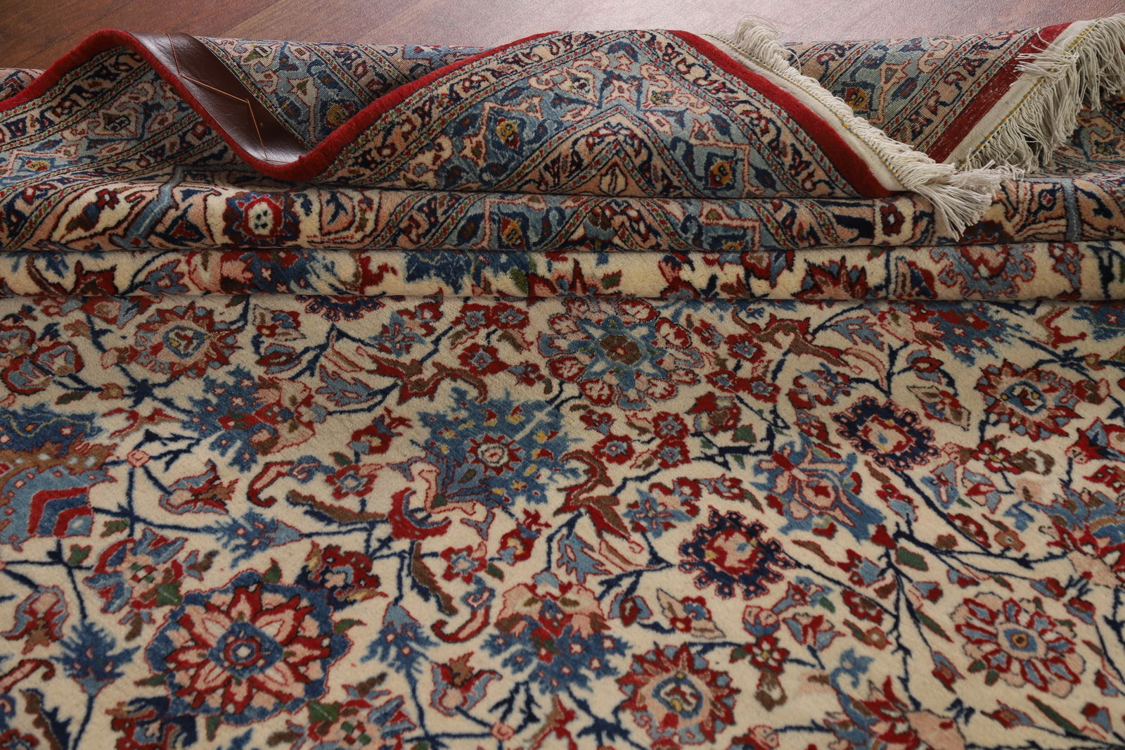 Antique Vegetable Dye Nain Toodeshk Persian Area Rug 7x11 - 18