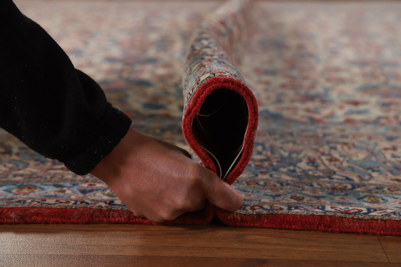 Antique Vegetable Dye Nain Toodeshk Persian Area Rug 7x11 - 20