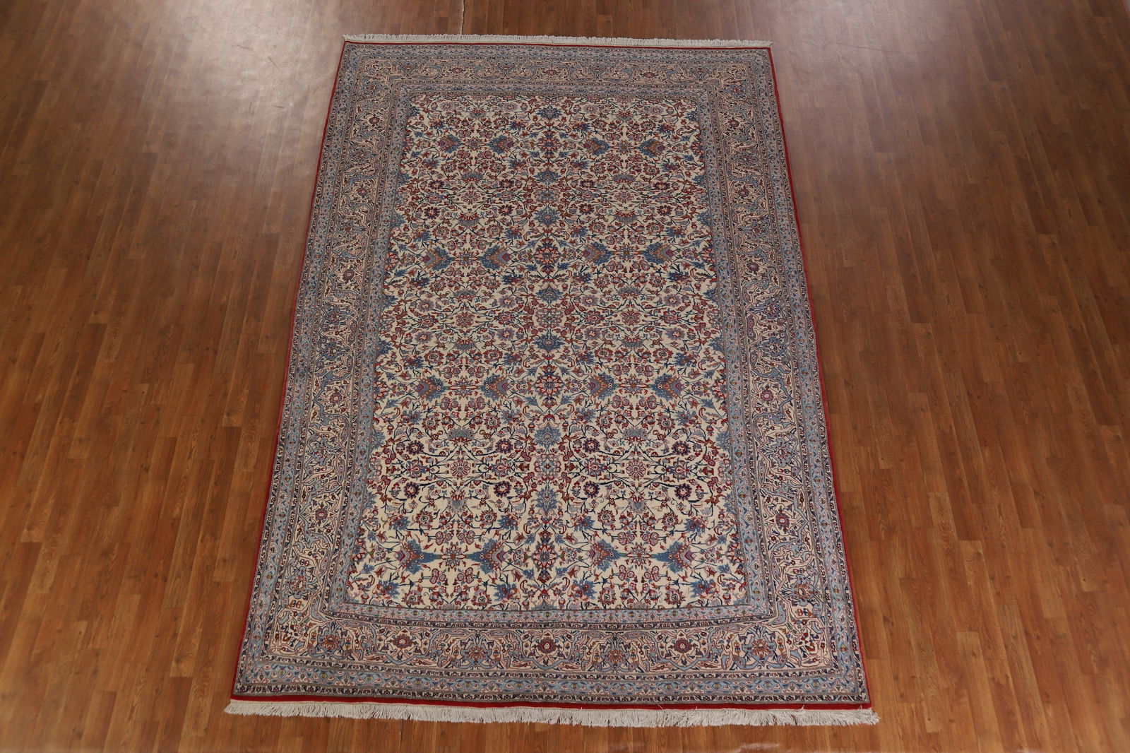 Antique Vegetable Dye Nain Toodeshk Persian Area Rug 7x11 - 3