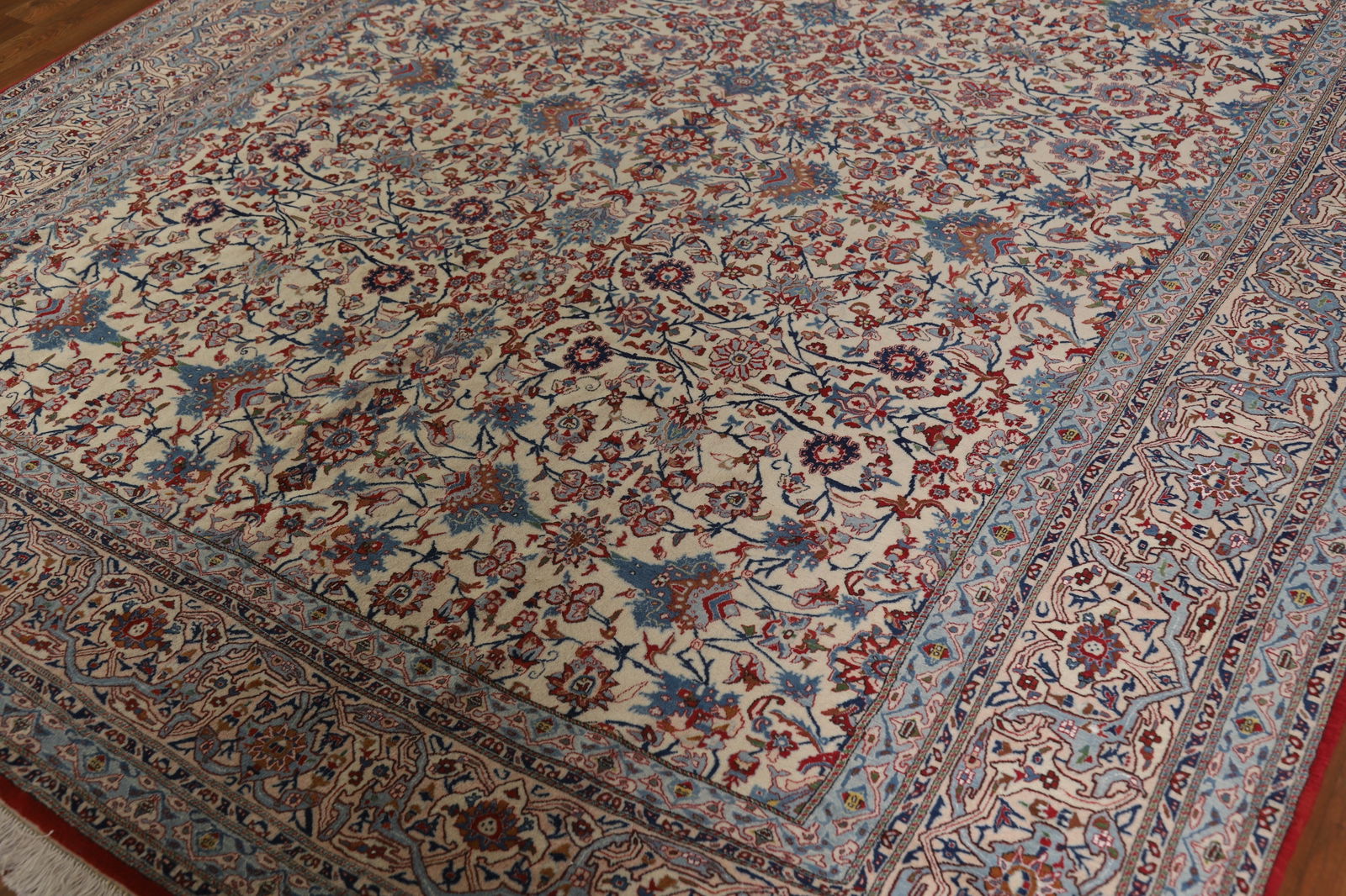 Antique Vegetable Dye Nain Toodeshk Persian Area Rug 7x11 - 7