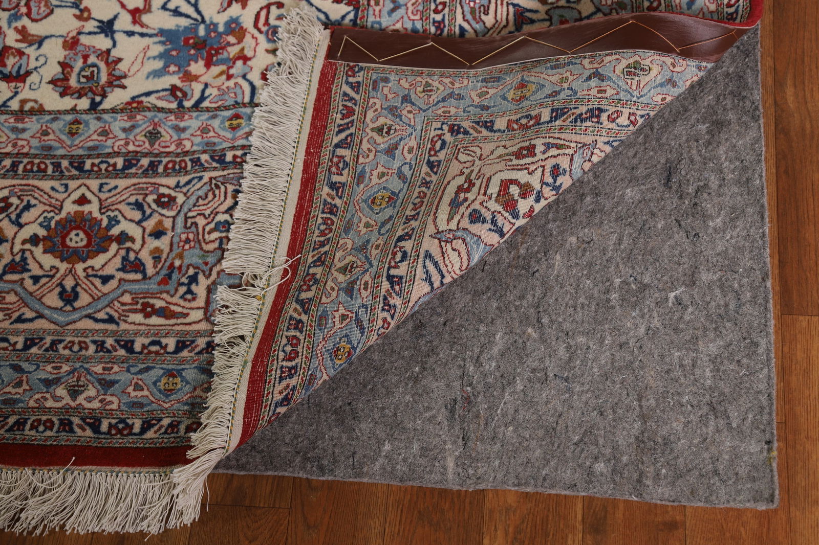 Antique Vegetable Dye Nain Toodeshk Persian Area Rug 7x11 - 8